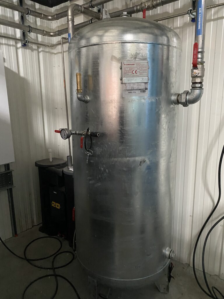 Réalisation VTF cuve air comprimé stockage industriel compresseur réseau air MAC3 Pole Air Industrie