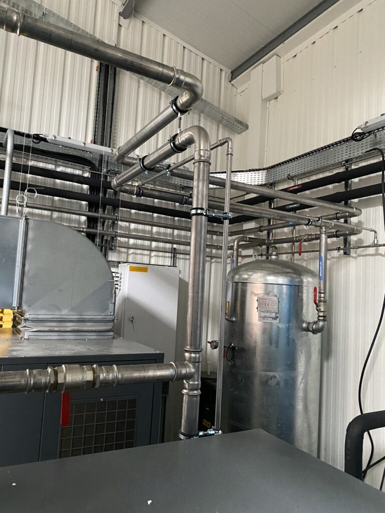 Réalisation VTF installation air comprimé industriel réseau compresseur MAC3 Pole Air Industrie