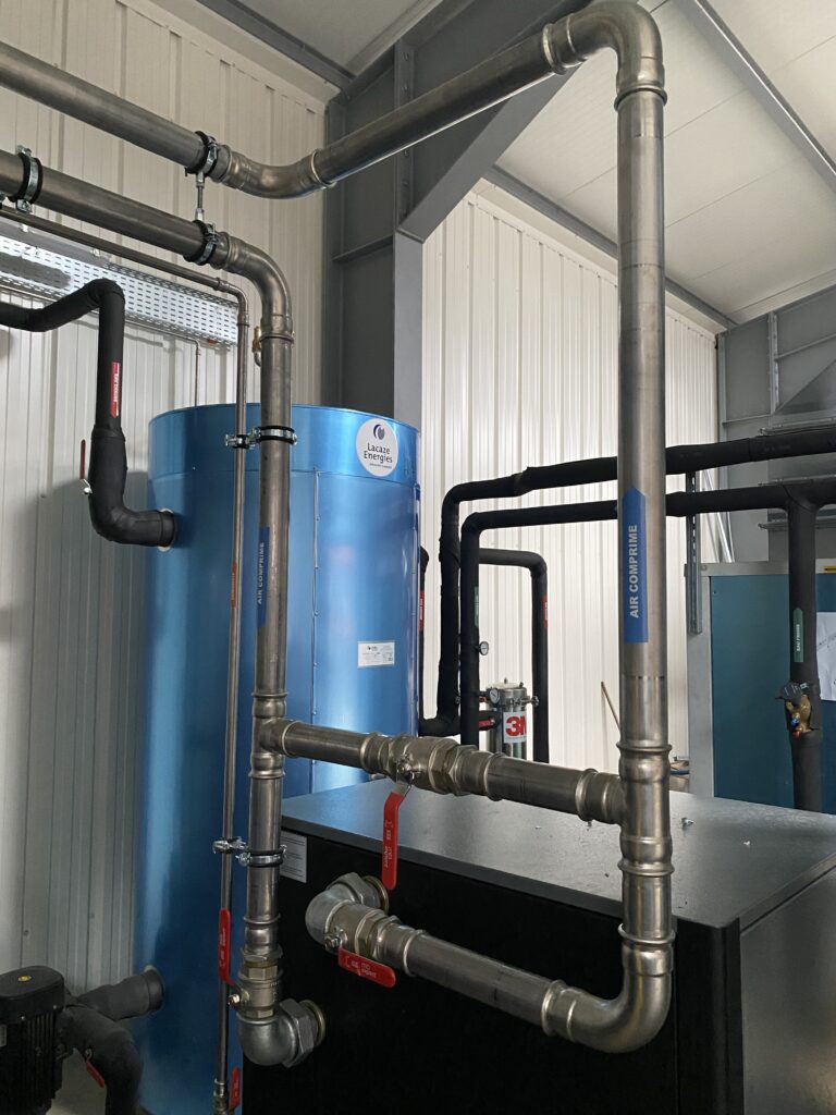 Réalisation VTF projet industriel cuve air comprimé compresseur réseau MAC3 Pole Air Industrie