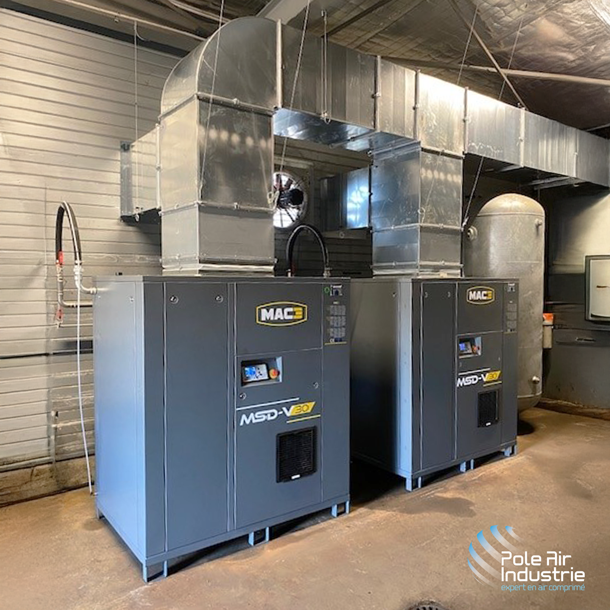 Système de récupération d’énergie sur compresseur d’air industriel