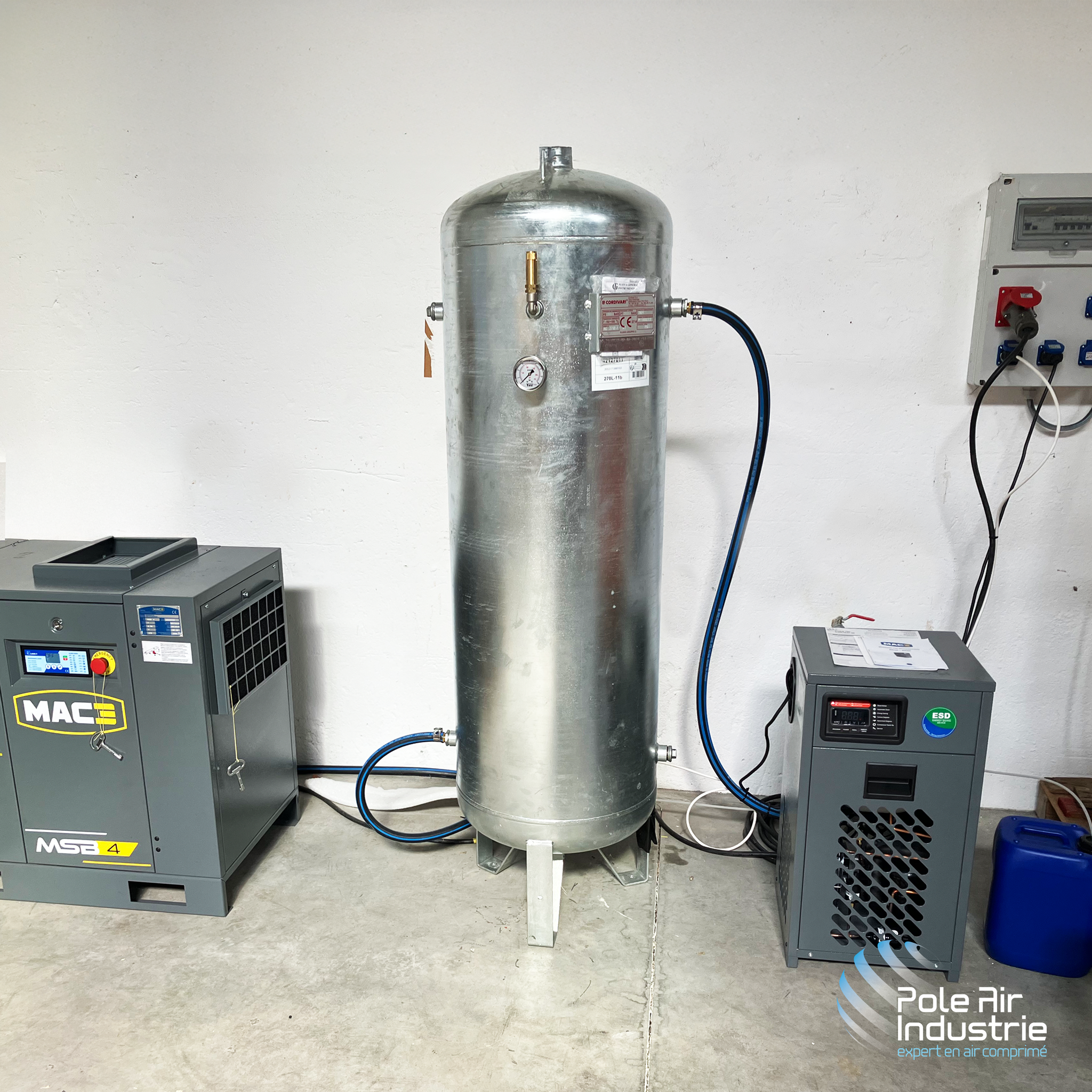 Détection de fuite sur réseau d’air comprimé industriel