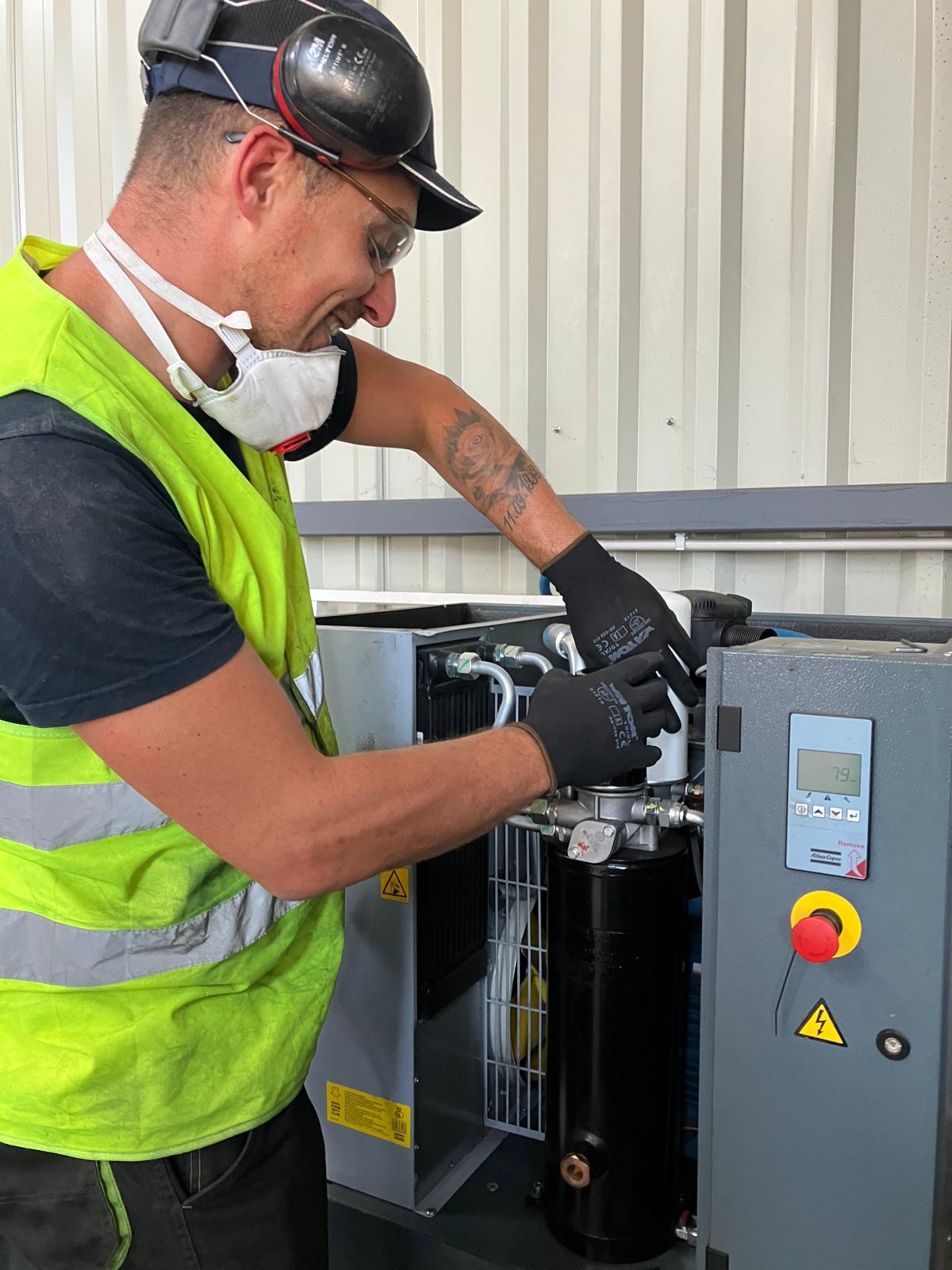 Maintenance industrielle air comprimé