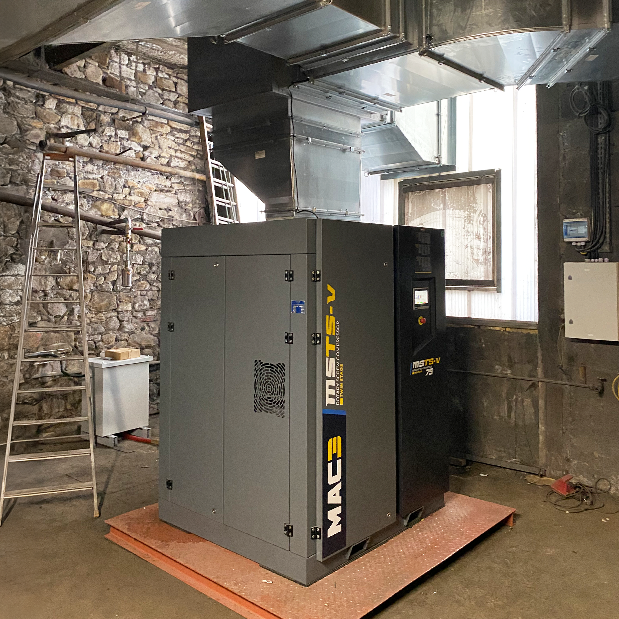 Production continue d’air comprimé