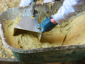 Gamme construction outils projection air comprimé chantier BTP béton enduit