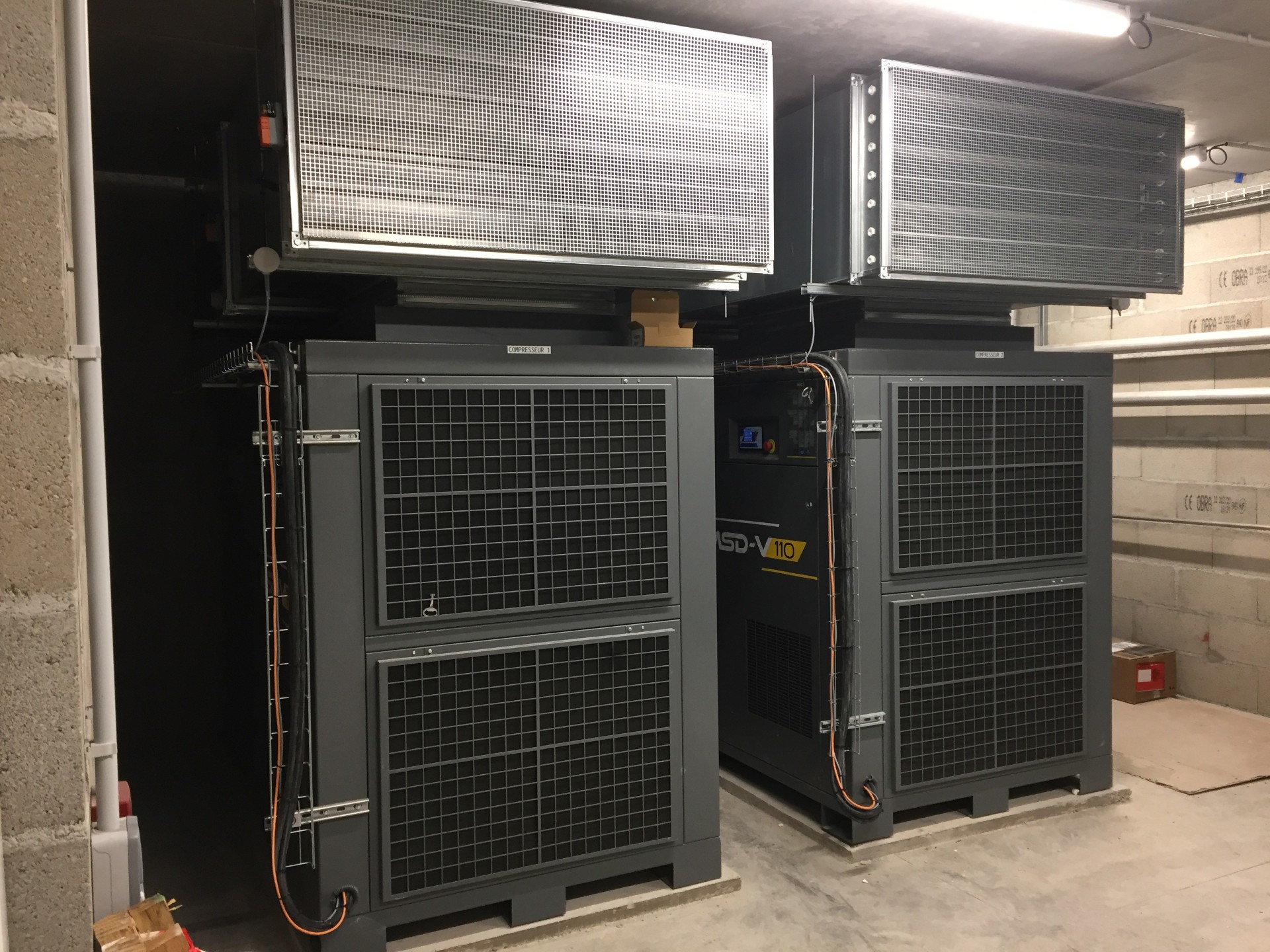 Production centralisée d’air comprimé