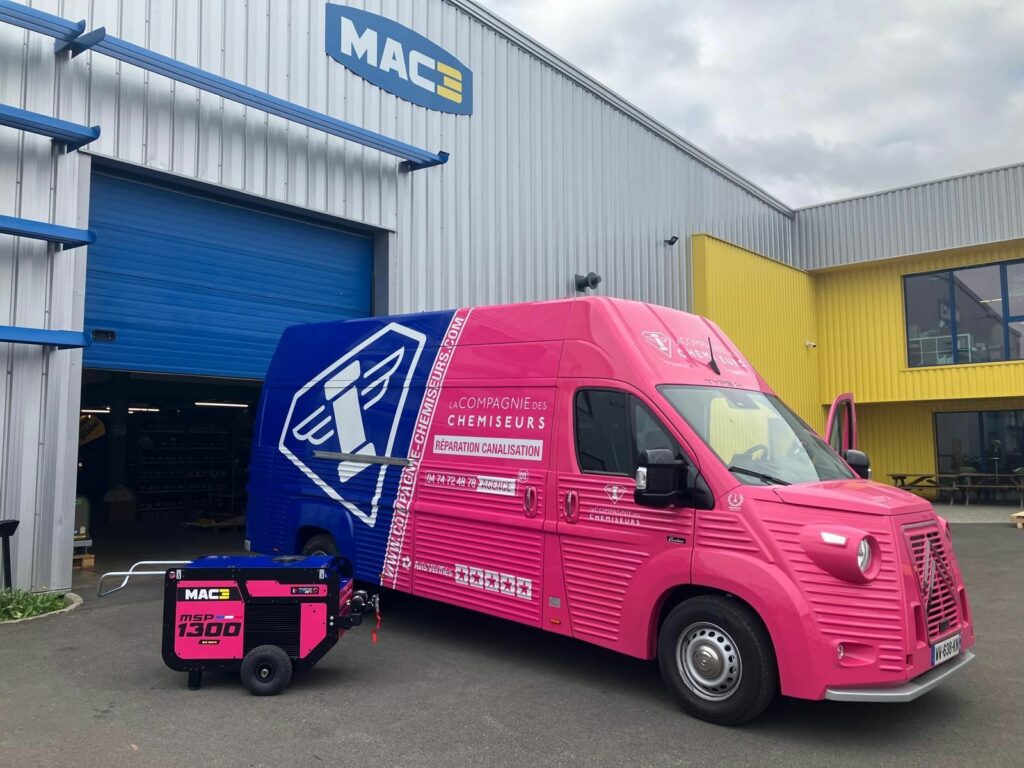 compresseur local personnalisé couleurs entreprise air comprimé industriel MAC3 Pole Air Industrie installation site