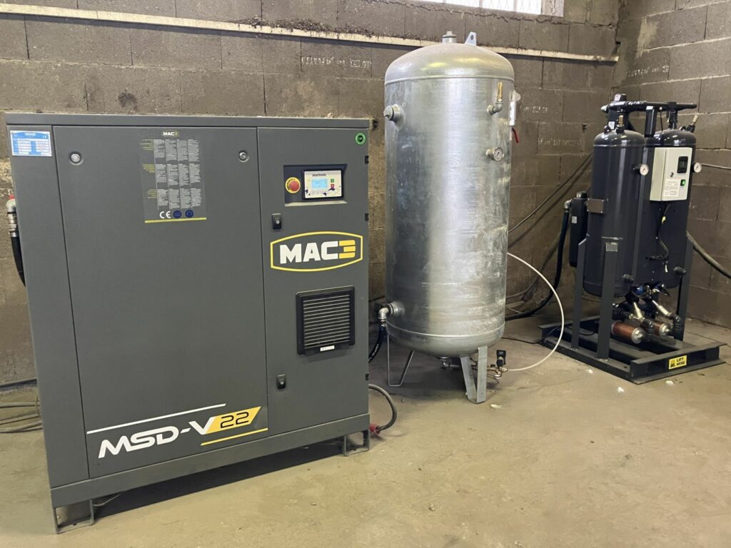 nouvelle installation sensible sécurité réseau air comprimé industriel compresseur MAC3 Pole Air Industrie optimisation