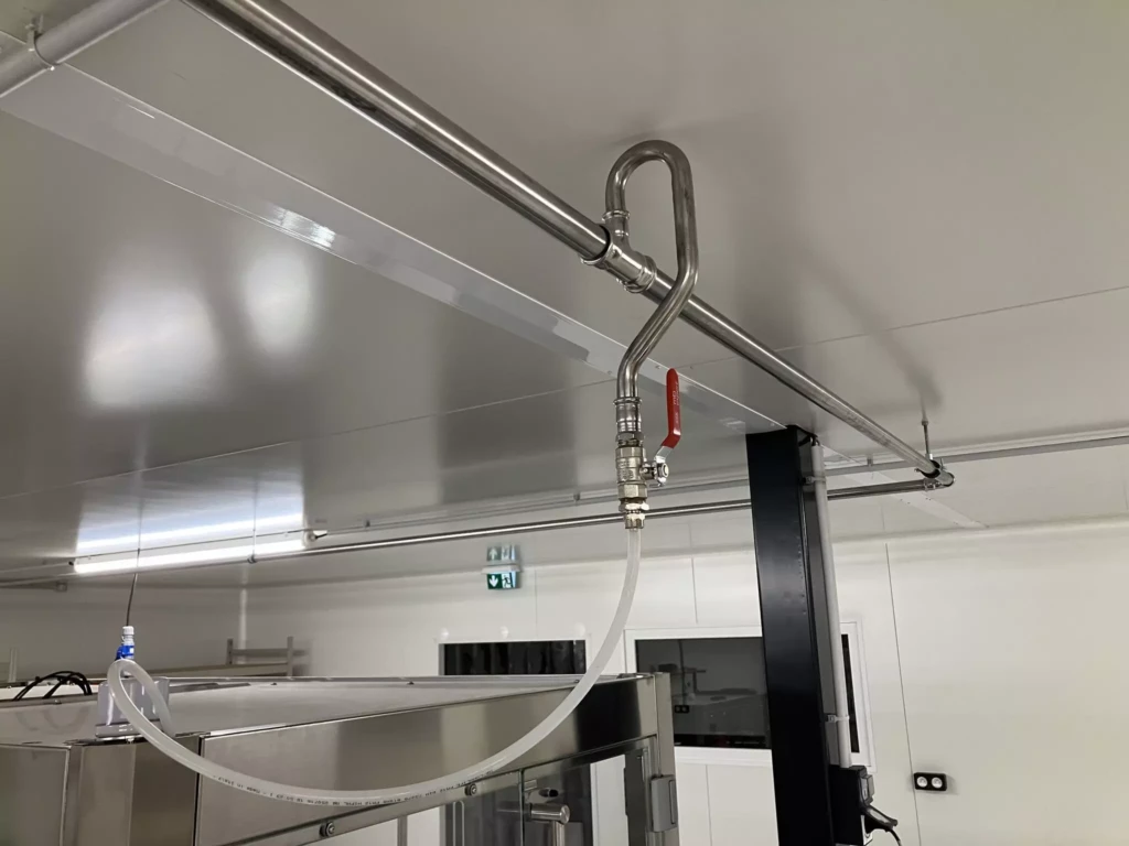 Réseau inox de distribution air comprimé industriel