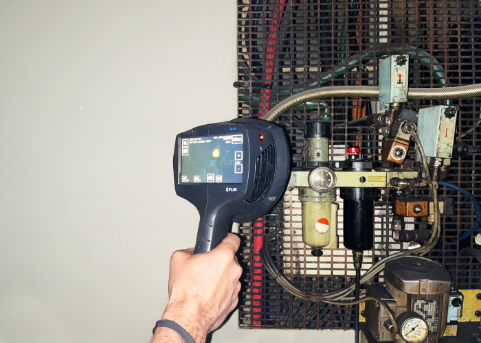 Détection fuite réseau air comprimé industriel usine